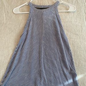 W5 white and blue tank top, size small